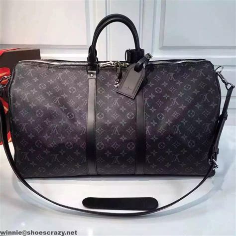 lv duffle bag black replica|black louis vuitton duffle bag.